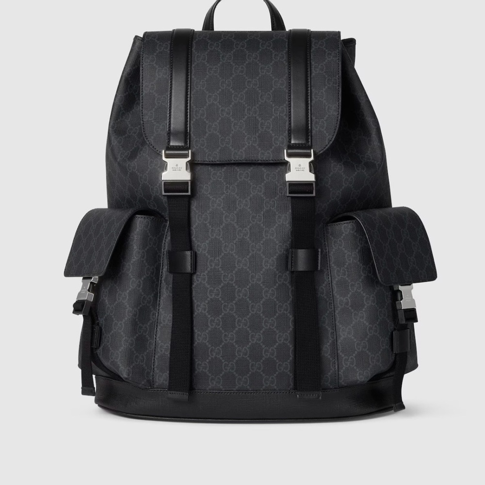 Gucci Monogram Black Backpack